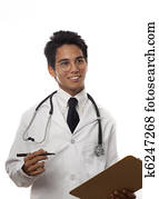 young asian medical student/intern 