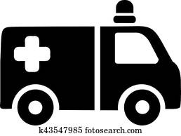 אמבולנס, מכונית, איקון