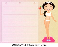 ילדה, על דיאטה