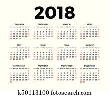 Calendar for 2018 Calendar for 2018