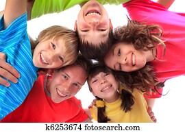 Happy smiling children Happy smiling children