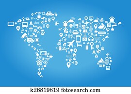 Internet of things concept Internet of things concept