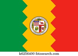 Los Anglese city flag Los Anglese city flag
