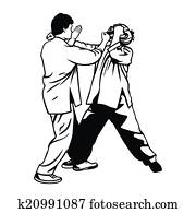 Martial arts illustration Martial arts illustration