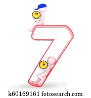 Number 7 Illustrations and Clip Art. 2,367 number 7 royalty free