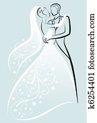 par casando, vetorial