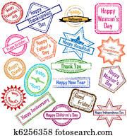 Stamp for Different Festival Stamp for Different Festival