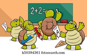 turtle cartoon characters in classroom turtle cartoon characters in classroom