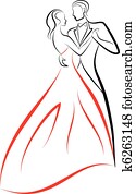 dancing couple, vector dancing couple, vector