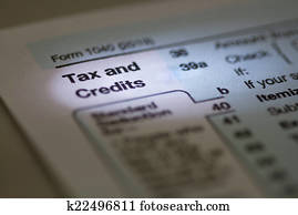 impuesto, y, créditos, 1040, irs, formulario de impuestos