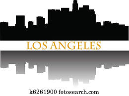 Los Angeles skyline a Los Angeles skyline a