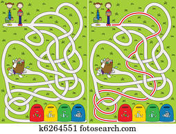 Recycling maze Recycling maze