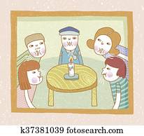 אנשים, לנשוף, נר