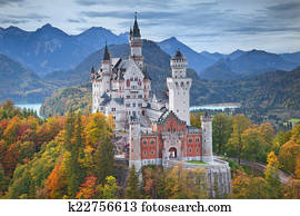 ניאסצ'וואנסטאין, castle,, germany.