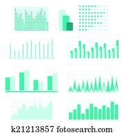 集合, ......的, infographic, 圖形, 元素, 為, design.