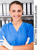 beautiful medical intern