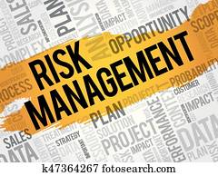 risco, gerência, palavra, nuvem