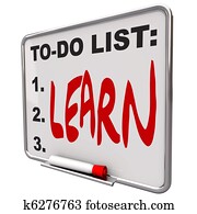 To-Do List - Learn - Dry Erase Board To-Do List - Learn - Dry Erase Board