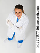 young medical intern or scientist l