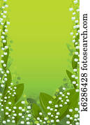 background lily of the valley