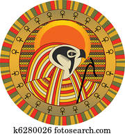 Egyptian god of sun Ra Egyptian god of sun Ra