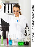 lab technician working in lab