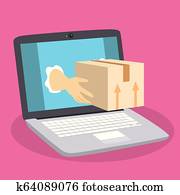 Online Parcel Delivery Laptop Online Parcel Delivery Laptop