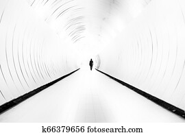 Diminishing Perspective Stock Photo Images. 19,833 diminishing ... Silhouette Man Walking Tunnel