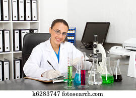 young science researcher in lab