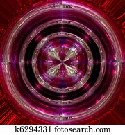 Abstract illustrated glass object Abstract illustrated glass object