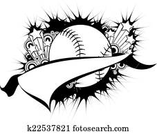 Baseball or Softball Pennant Baseball or Softball Pennant