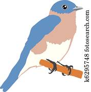 Clip Art of Bluebird u15526707 - Search Clipart, Illustration Posters ...