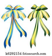 Bow of the miscellaneous of the colour Bow of the miscellaneous of the colour