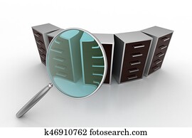 Computer server network searching concept Computer server network searching concept