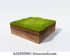 Cross section of little island