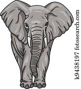 elefante, caricatura