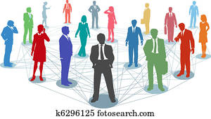 relier, professionnels, réseau, connexions
