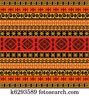 Traditional African pattern