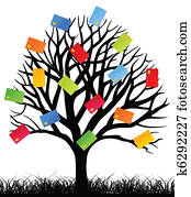 zakelijk, een, boompje