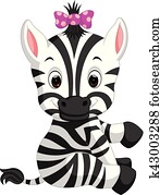 חמוד, zebra, ציור היתולי