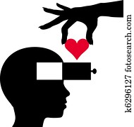 לב, לתוך, בן אדם, הובל, לחשוב, אהוב, רומנטיות