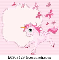 Baby unicorn place card Baby unicorn place card