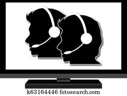 Call centre computer