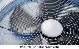 Close up view on HVAC units (heating, ventilation and air condit Close up view on HVAC units (heating, ventilation and air condit