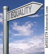 equality road sign