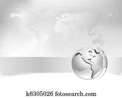 Globe, world map - business concept Globe, world map - business concept