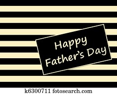 Happy Fathers Day card with stripes Happy Fathers Day card with stripes