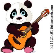 Panda guitarist Panda guitarist