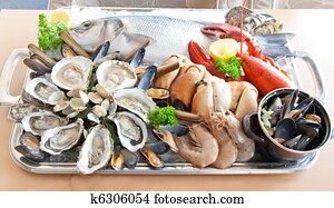 seafood tray seafood tray