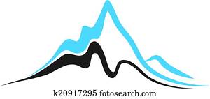 Vector - Mountains with steep peaks Vector - Mountains with steep peaks